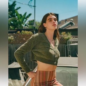OU Maura Cropped Cardigan